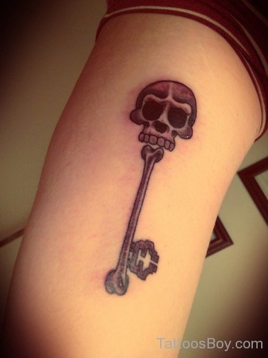 Skull And  Key Tattoo-TB1151