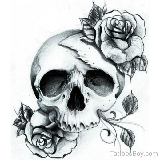 Skull Tattoo Design-TB161
