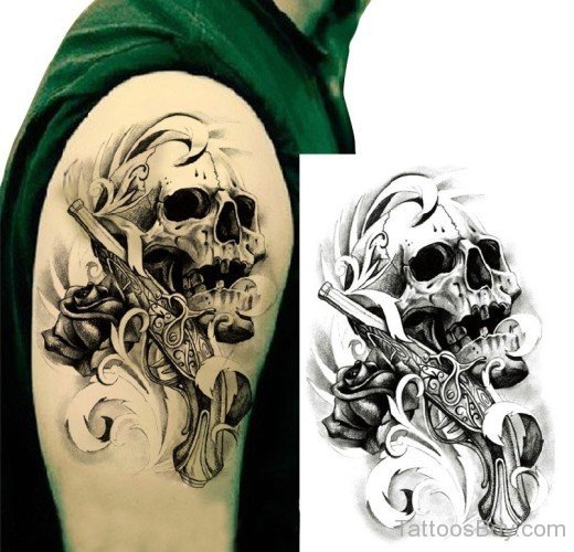Skull Tattoo Design4-TB162