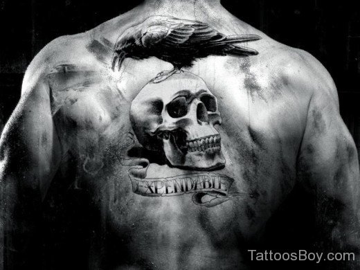 Skull Tattoo On Back