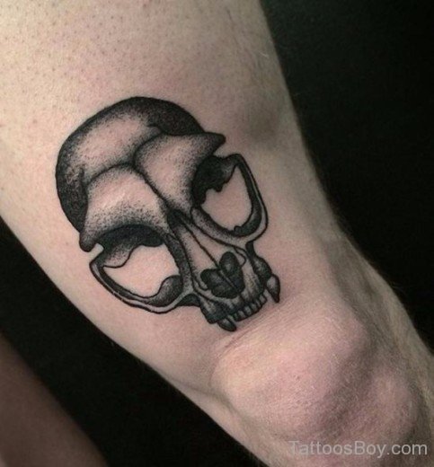 Skull Tattoo On Elbow-TB1233