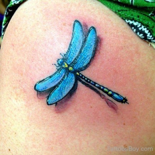 Skyblue Dragon Tattoo-Tb1284