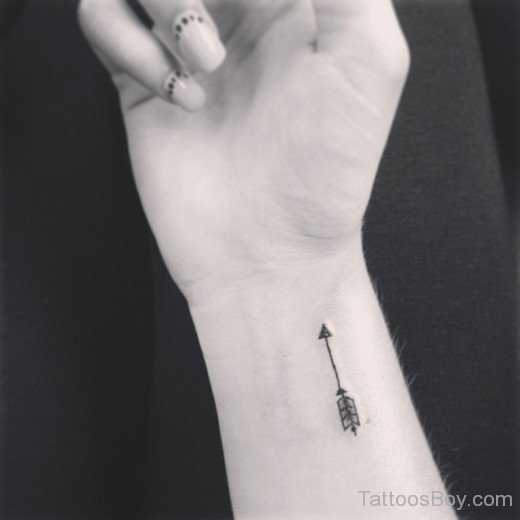 Small Arrow Tattoo On Wrist-TB1077