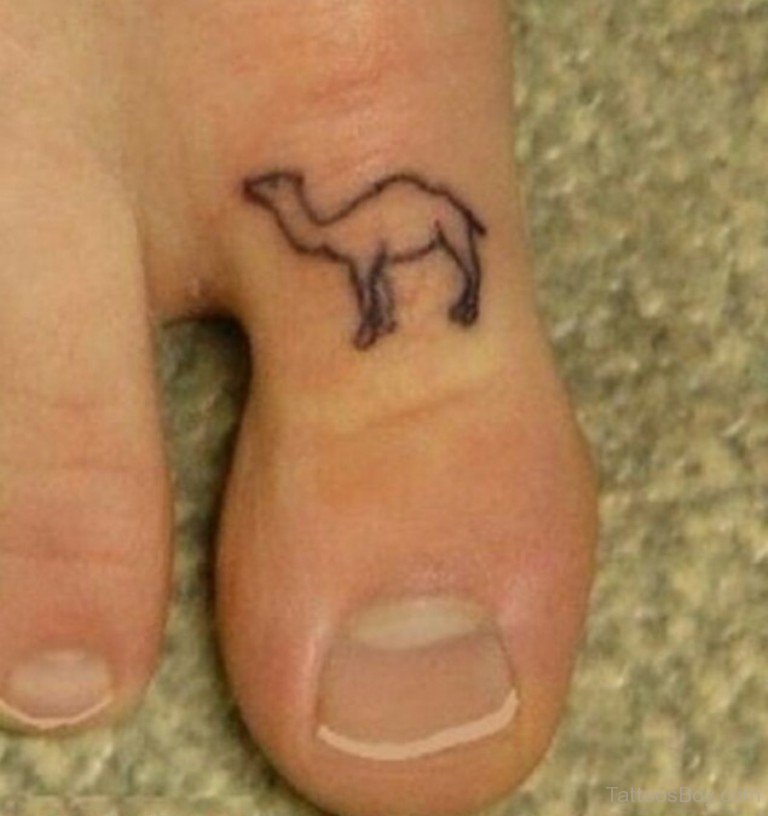 Small Camel Tattoo.