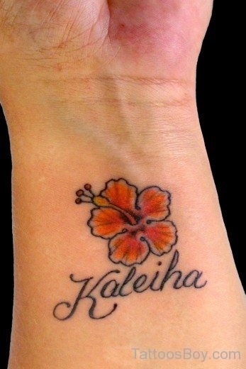 Small Flower Tattoo On Wrist-TB12138