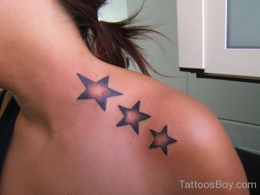 Star Tattoo Design On Shoulder-Tb139