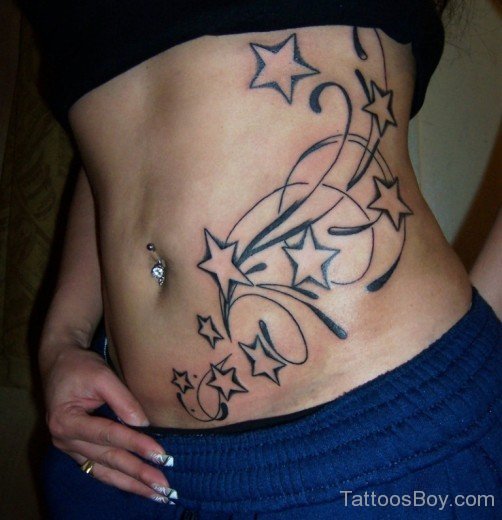 Star Tattoo On Rib 