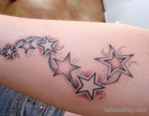 Star Tattoo On Arm-Tb141