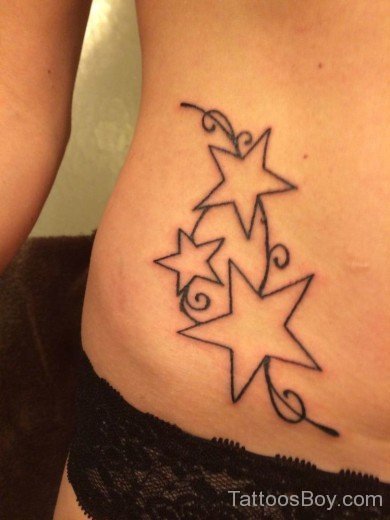 Star Tattoo On Hip-TB1092