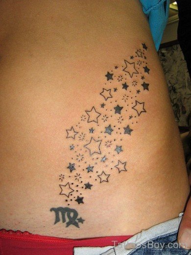 Star Tattoo On Waist-Tb150