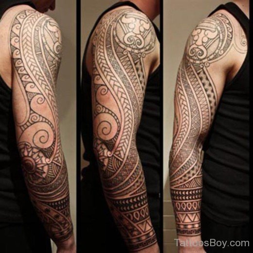 Stylish Full Sleeve Tattoo-TB185