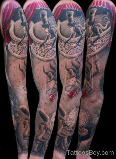 Stylish Full Sleeve Tattoo-Tb1141
