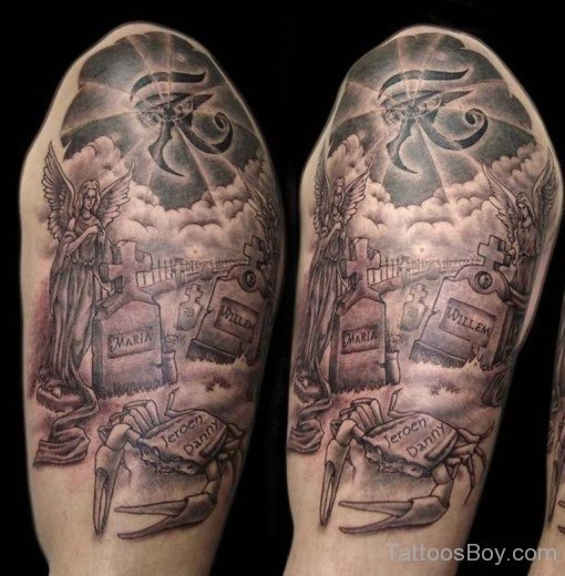 Stylish Half Sleeve Tattoo-TB1121