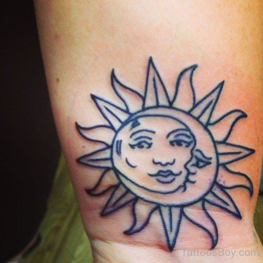 Sun And Moon Tattoo-TB1084