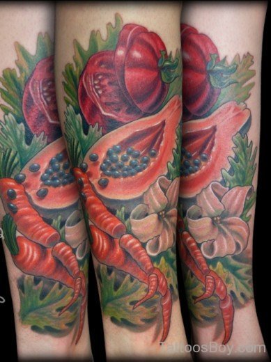 Terrific Fruit Tattoo Design-TB136