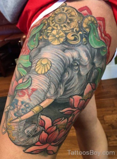 Tibetan Elephant Tattoo