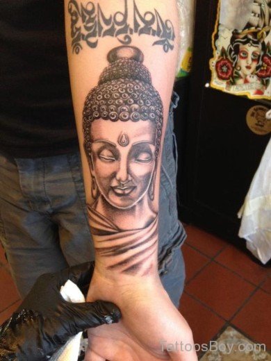 Tibetan Buddha Tattoo On Wrist
