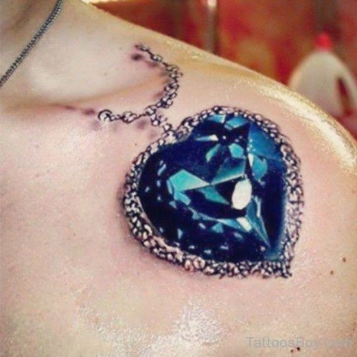 Titanic Blue Diamond Tattoo-TB1142