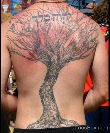 Tree Tattoo On Back-TB1100