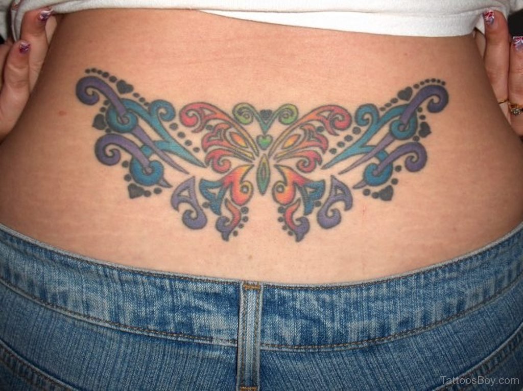 Tribal Butterfly Tattoo On Lower back | Tattoo Designs, Tattoo Pictures