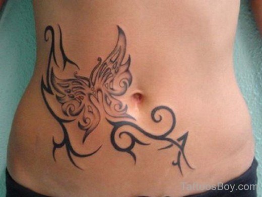 Tribal Butterfly Tattoo-TB1096