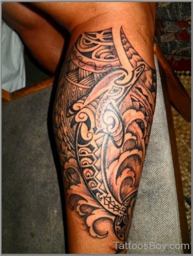 Tribal Dolphin Tattoo Design-TB0133