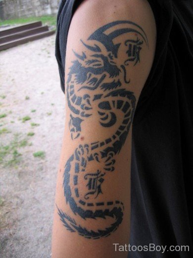 Tribal Dragon Tattoo-TB1095