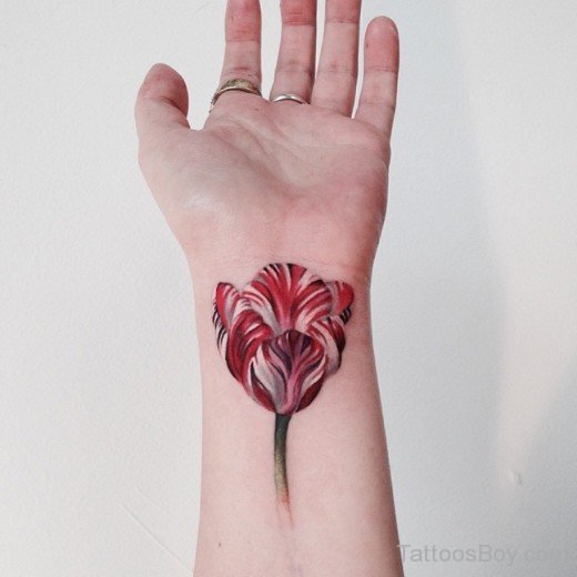 Tulip Tattoo On Wrist-TB1092