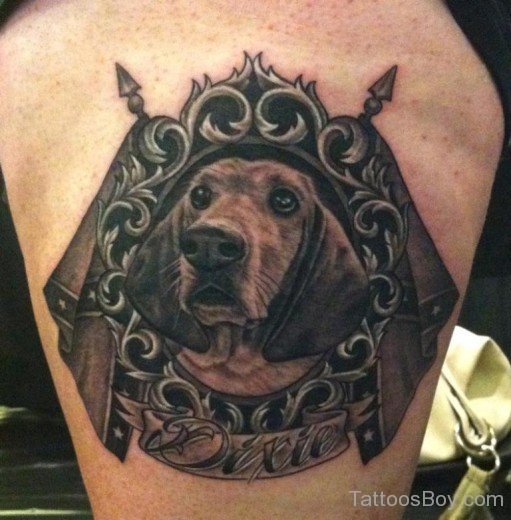 Unique Dog Tattoo-TB1114