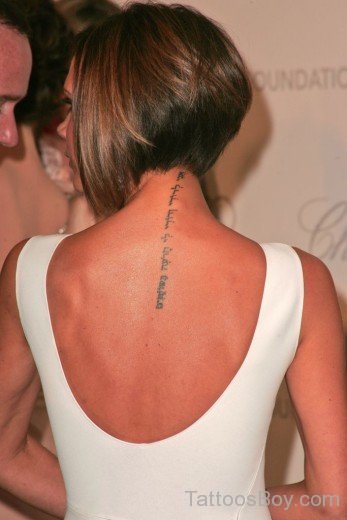 Victoria Beckham Hebrew Tattoo-TB1102