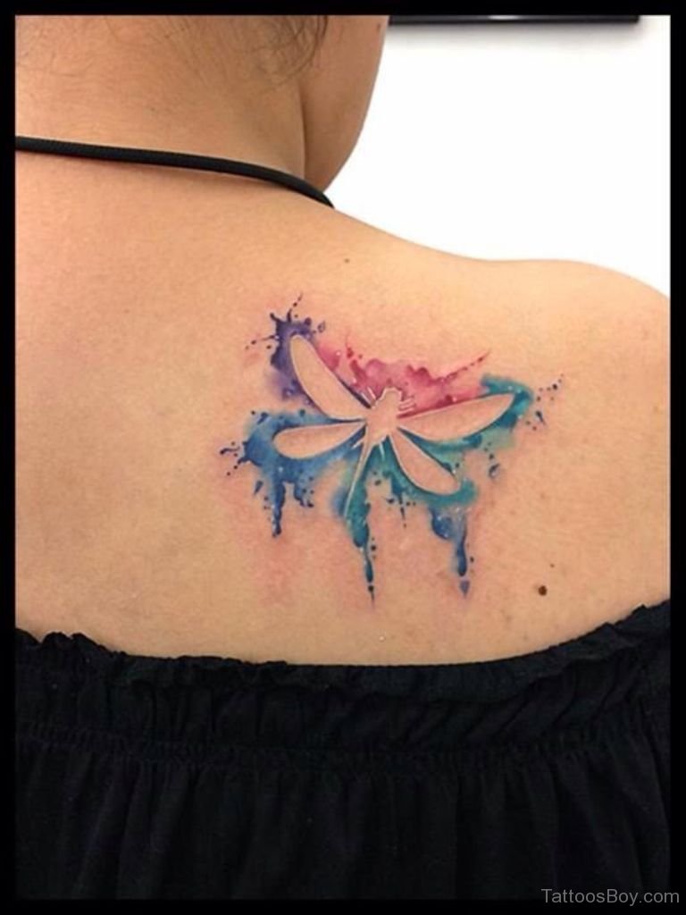 Water colour dragonfly, tribute tattoo for Emily (artwork by Emma, tattoo  by Alex) | By Voodoo TattooFacebook