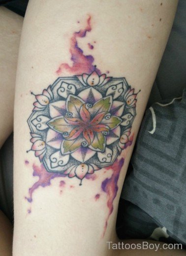 Watercolor Mandala Tattoo-TB1099