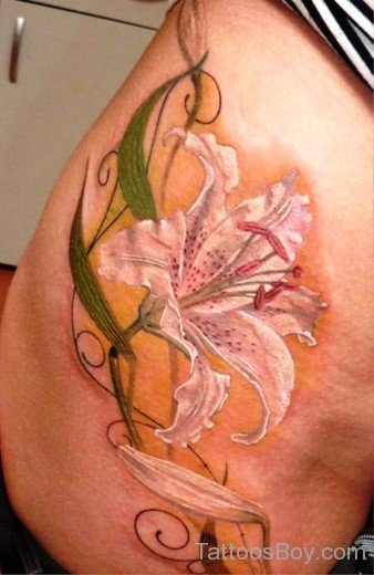 White Lily Tattoo