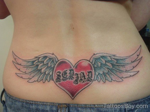 Winged  Heart Tattoo-TB190