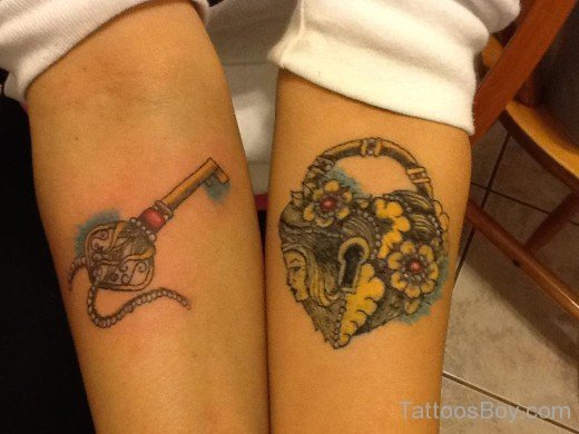 Wonderful  Key And Lock Tattoo-TB1167