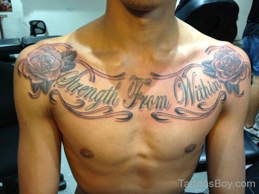 Word Tattoo On Chest-TB178