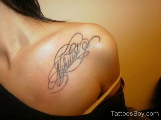 Word Tattoo On chest-TB1138