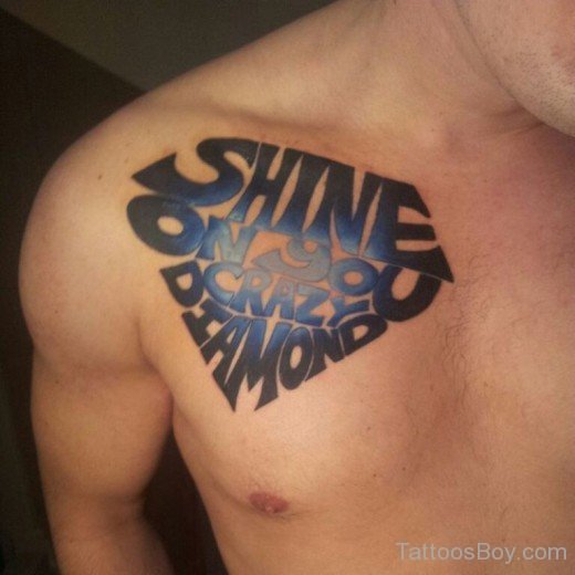 Wording Tattoo On Chest-TB1150