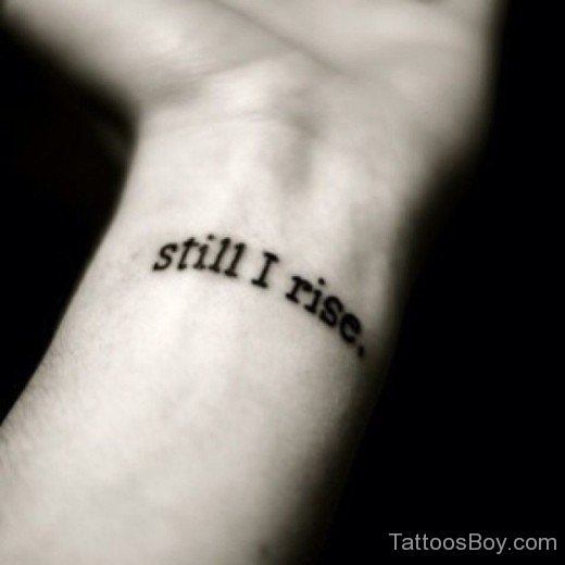 Wording Tattoo On Wrist-TB1099