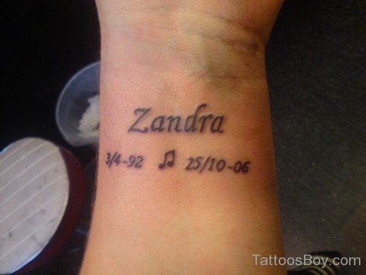 Wording Tattoo On Wrist-TB1152