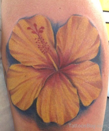 Yellow Hibiscus Tattoo-TB12153