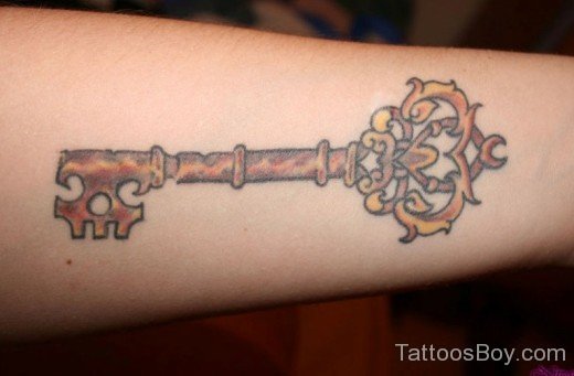 Yellow Key Tattoo-TB1170