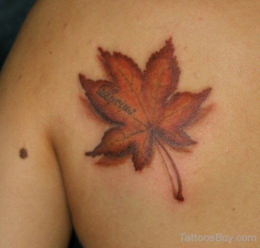 Beautiful Maple Leaf Tattoo-Tb110