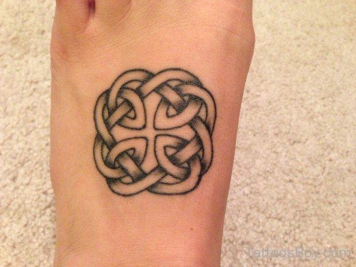 knot Tattoo Design On Foot-TB1077