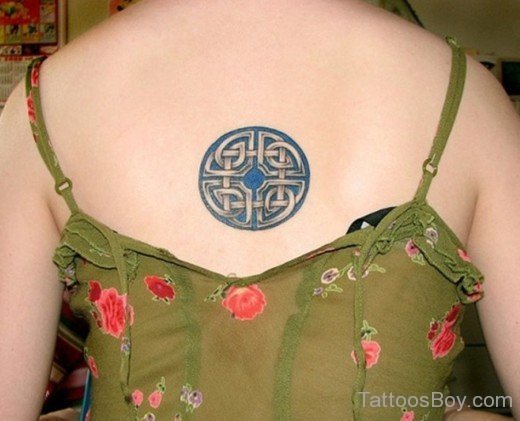 knot Tattoo On Back 556-TB1088