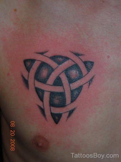 knot Tattoo On Chest-TB1091