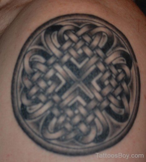 knot Tattoo On Shoulder-TB1099