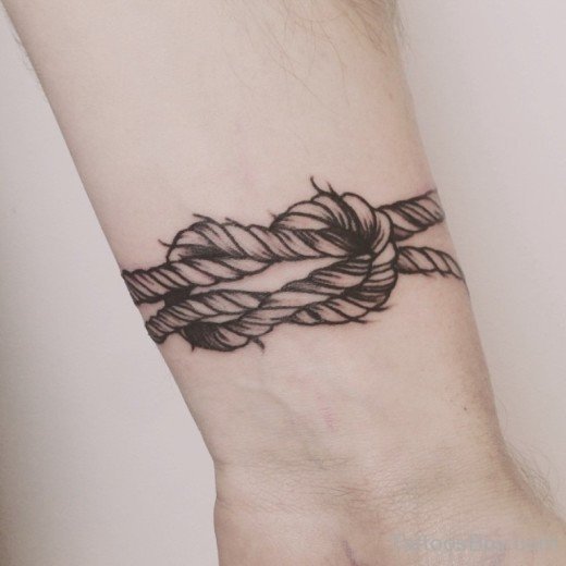 knot Tattoo On Wrist 4-TB1103