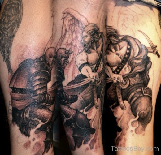 warrior Tattoo Design-TB1127