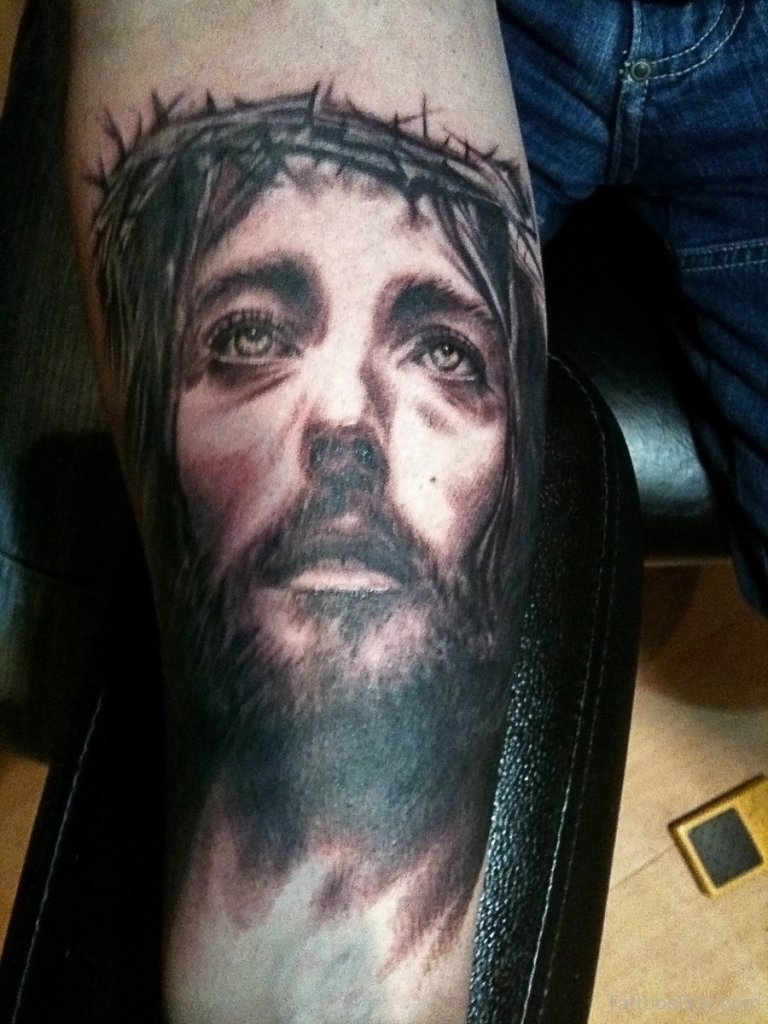 tatouage jesus by tattoosuzette on DeviantArt